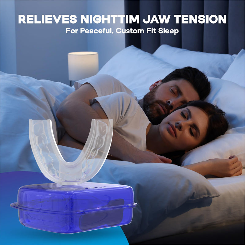 [Australia] - Dental Guard 2-Pack – Reusable BPA-Free Medical-Grade Material – Custom Fit – Nighttime Teeth Grinding Protection for Men and Women 