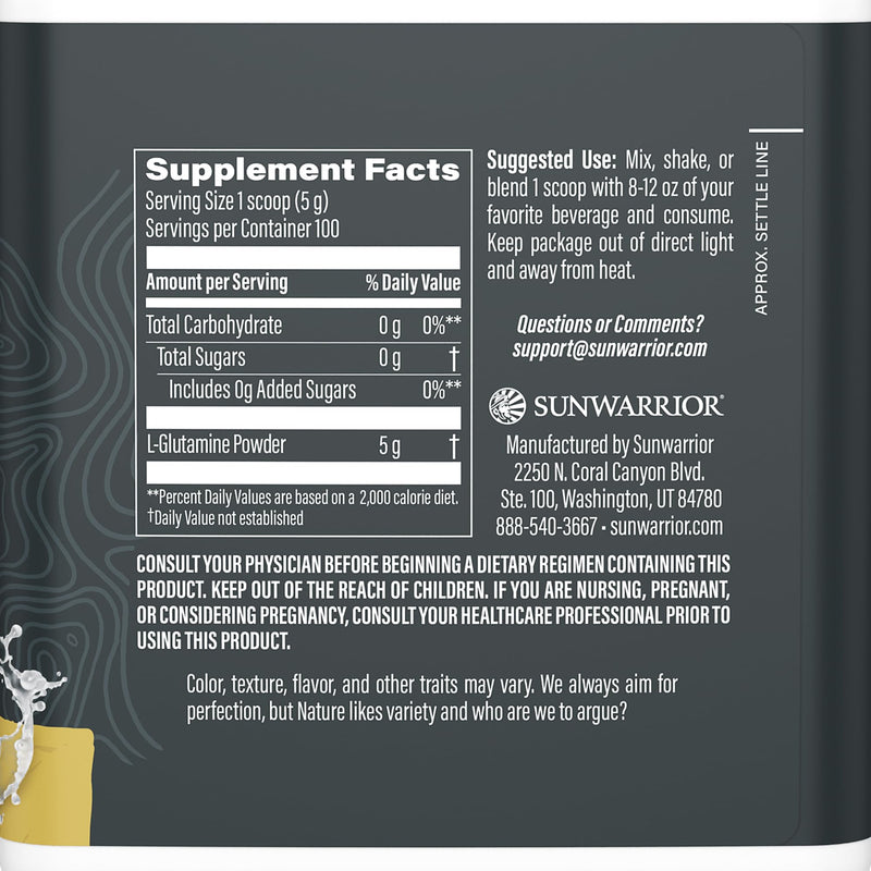 [Australia] - Glutamine Powder L-Glutamine Supplement Support Muscle Recovery Gut Health Support Reduce Soreness Amino Acids Boost Protein Synthesis Accelerates Recovery Post-Workout 100 Servings Unflavored 