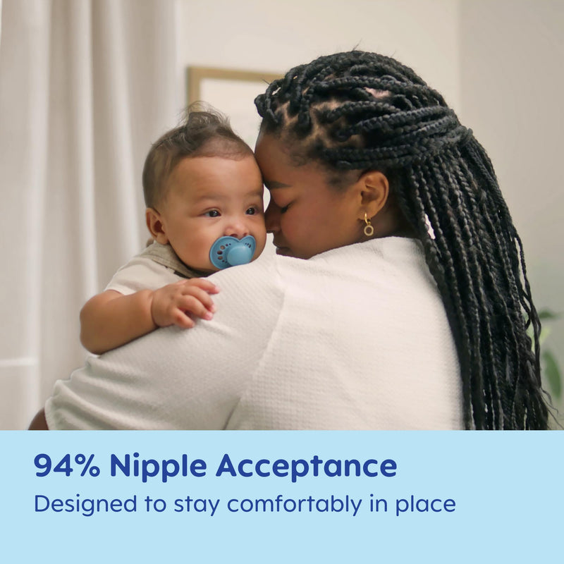 [Australia] - MAM Original Matte Baby Pacifiers, Binky for 16+ Months, BPA-Free Silicone Nipple, Easy to Clean, Best for Breastfed Babies, Developed with Medical Experts, 4 Count Binkies Blue / Pale Mint / Beige 4 Count (Pack of 1) 
