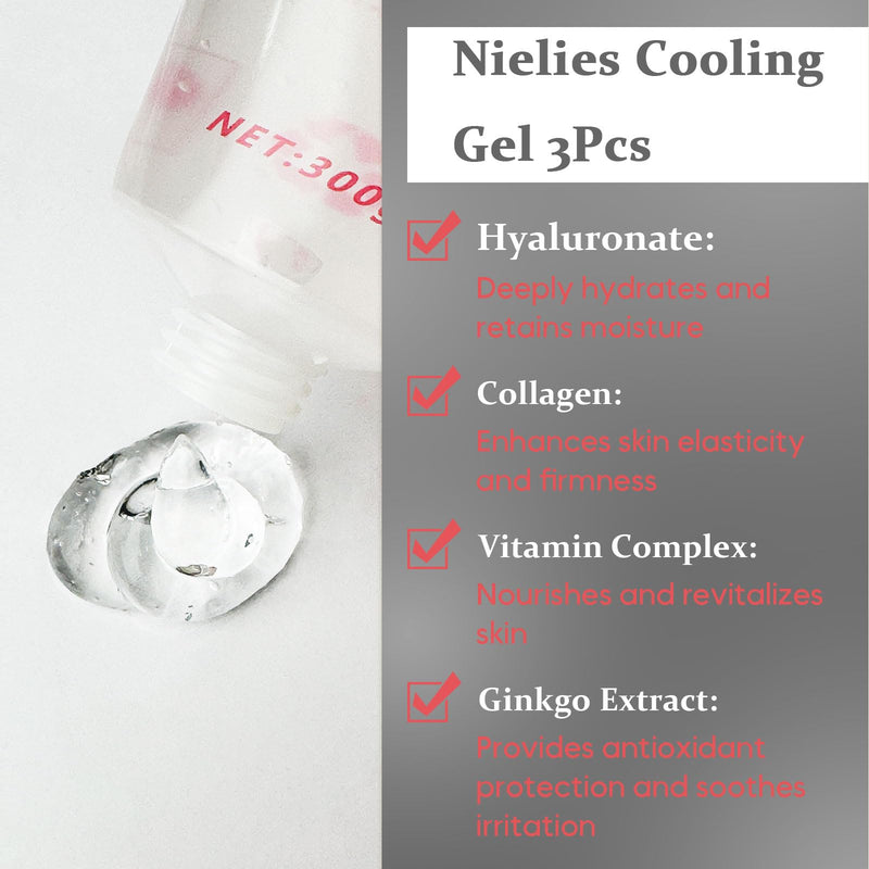 [Australia] - 3 PCS Conductive, Cooling Gel for Laser Hair Removal- Hydrating & Soothing for IPL,Hair Removal for Women and Men of body and face. 