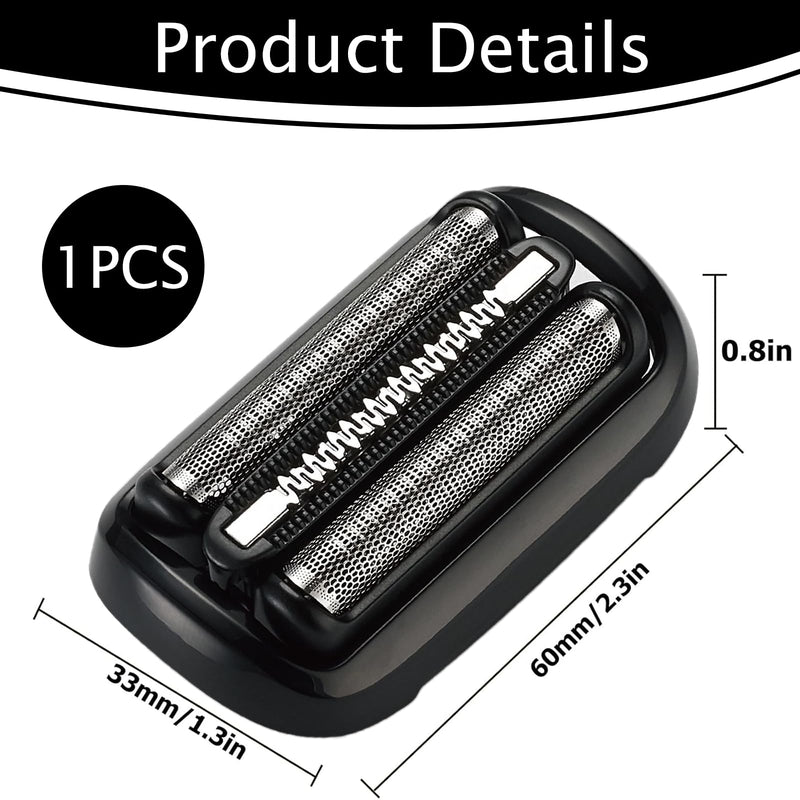[Australia] - Shaver head compatible with Braun Series 5 (53B), shaving head for Braun S5, S6, easy to replace and clean, 53B replacement head for Braun Series 5 razor accessories 5018S 5020S 5035s 5049s 