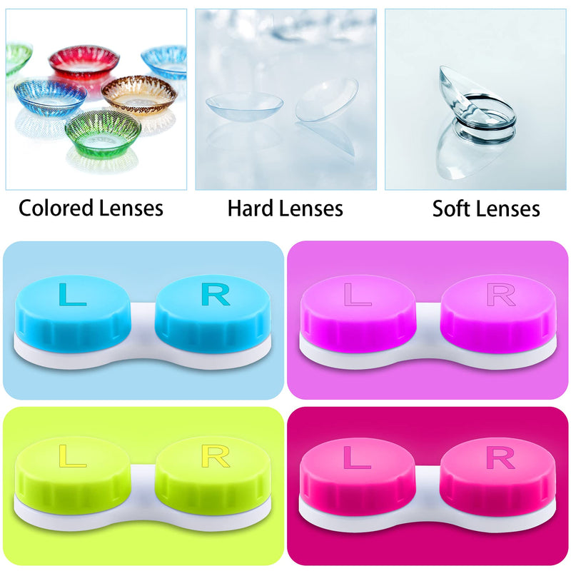 [Australia] - VOCOOL 16 Pcs Portable Contact Lens Tools Set, Inserter/Remover and Tweezer with Soft Tip Mini Eye Contact Case Box for Travel 