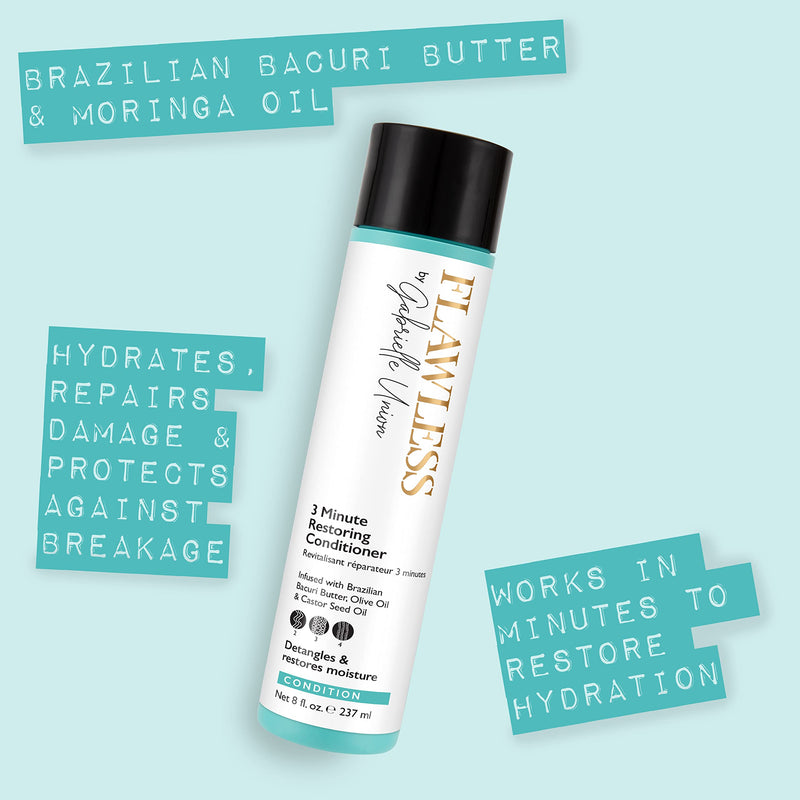 [Australia] - Flawless by Gabrielle Union - 3 Minute Restoring Hair Conditioner, 8 OZ 