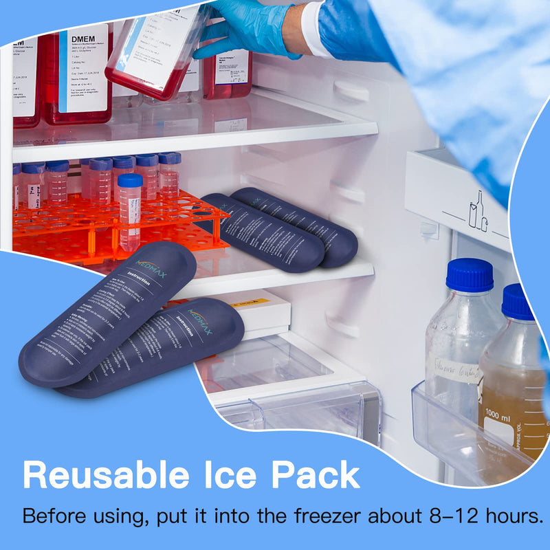 [Australia] - MEDMAX Ice Pack for Insulin Cooler Bag Travel Bag - Pack of 2 Reusable Ice Packs for Insulated Travel Diabetic Accessories, for Insulin Cooler Bag for Diabetics (2 Packs) 