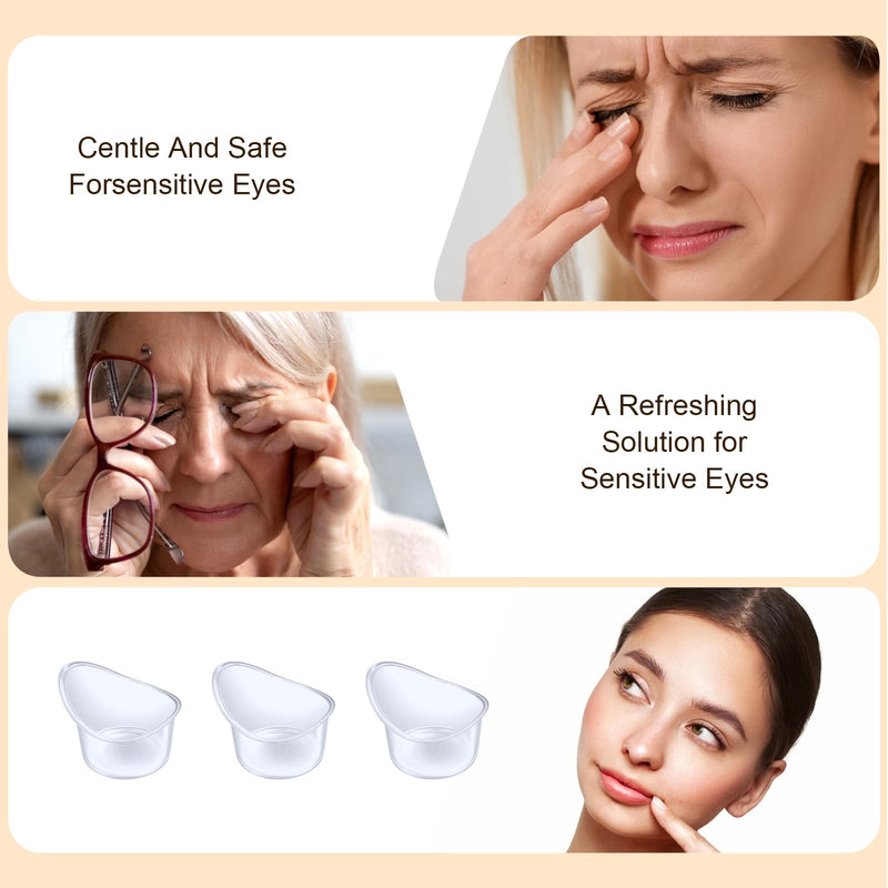 [Australia] - SHENLIU 20 Packs of 5 ml Disposable Eyes Washes Cups, Portable Plastic Measuring Cups, Eyes Wash Sets Bath Eye Wash Eye Care Tools for Drops Elderly and Travel Cleaning, Quick Fatigue Relief 
