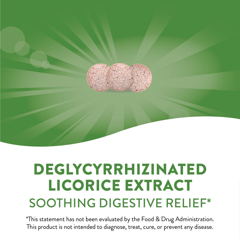 [Australia] - Nature's Way DGL Chewable Tablet - Digestive Support & Relief* - Deglycyrrhizinated Licorice Extract - Gluten, Soy & Dairy Free - 100 Chewables 