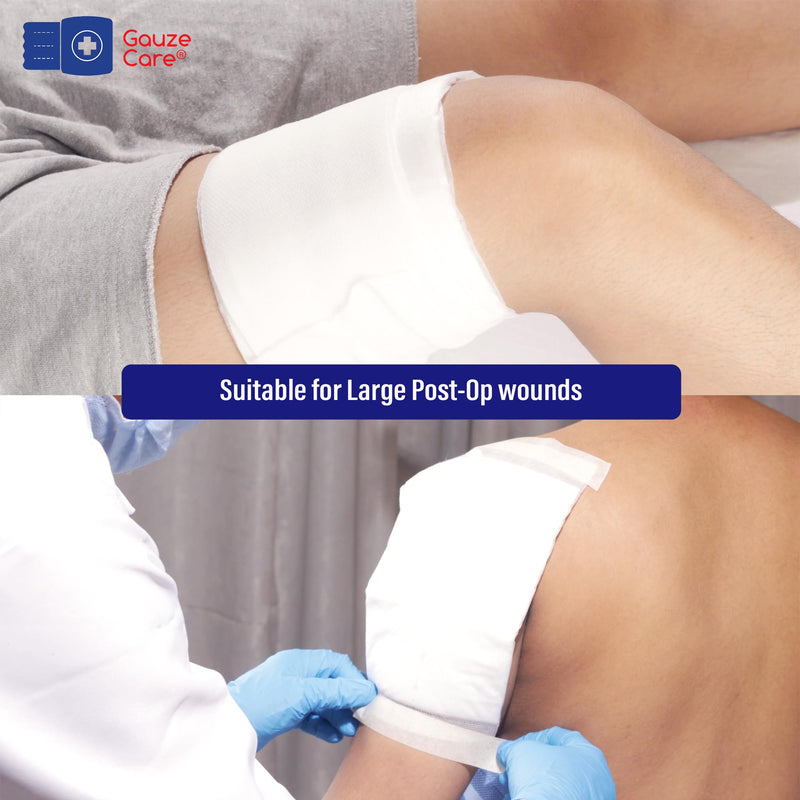 [Australia] - GauzeCare Sterile Abdominal- ABD Combine Pads| 50-Pack, 5 x 9 Inches| Extra Absorbent & Thick, Individually Wrapped Wound Dressing, First Aid Pads| Surgical-Grade, Nonstick- for Heavy Leakage, Post Op 5"x9" (50 Pads) 
