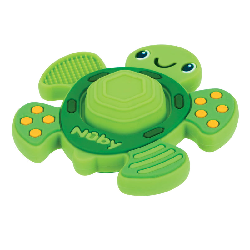 [Australia] - Nuby Teethe N' Pop Sensory Play Teether - Baby Teething Toy - 3+ Months - Turtle Turtle Teethe N' Pop 