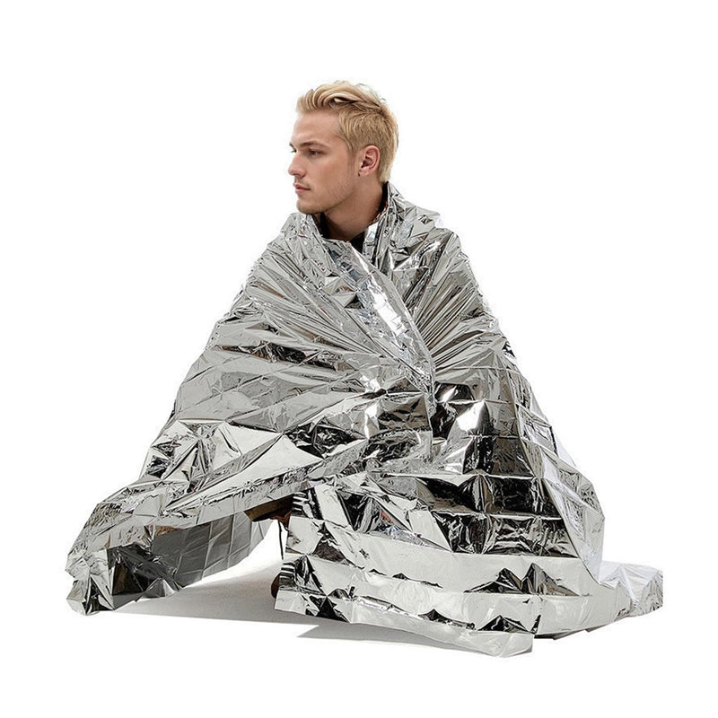 [Australia] - Bafeil Rescue Blankets Pack of 10 - Rescue Blanket Gold Silver for Emergencies, 210 x 160 cm - Weatherproof Emergency Blanket for First Aid and Outdoors - Compact Rescue Blankets for Cars, Hiking & Camping 