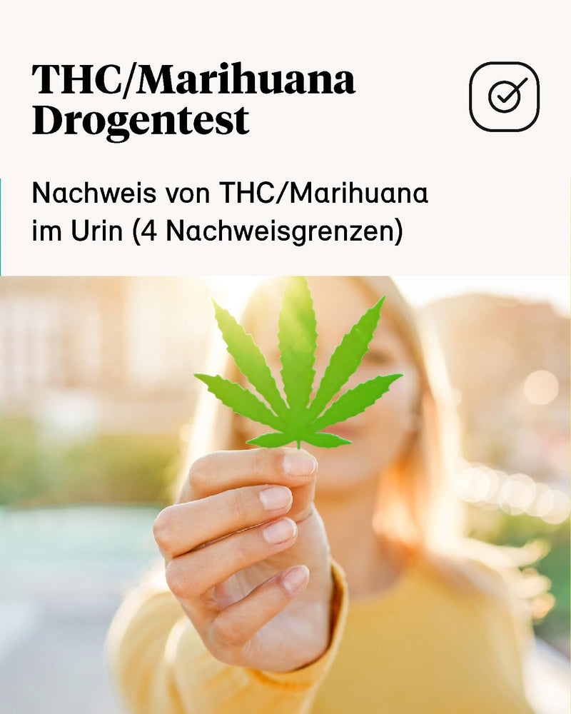 [Australia] - TRIGNOSTICS Pack of 3 Drug Test Urine - Multi Limit THC (Cannabis) | 3 urine test strips - rapid drug test without a laboratory | 4 cut-off values in 5 minutes | Accuracy >99.9% | Rapid drug test 