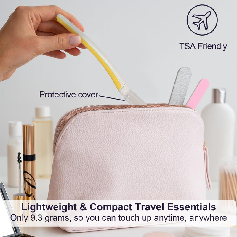 [Australia] - Dermaplane Razor - Facial Razor for Women - Dermaplaning Tool, with 19 Microblades for Face, Peach Fuzz Remover, Remove Facial Hair for Smoother Skin and Perfectly Shape Brows, Solar Veil Solar Veil Razor 