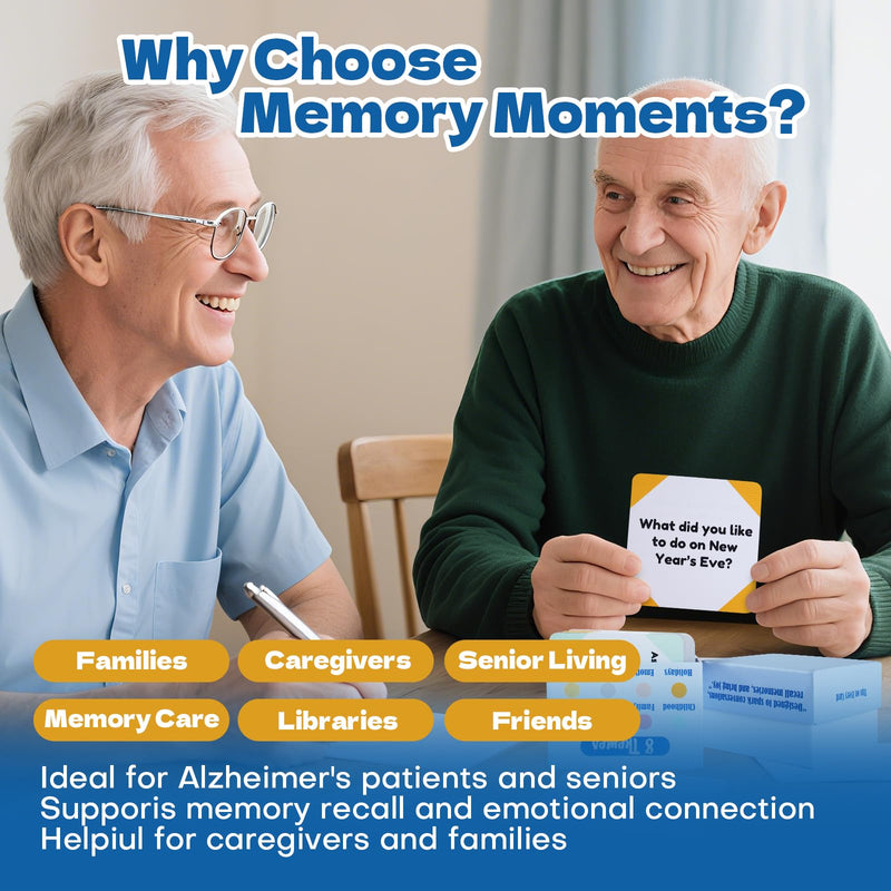 [Australia] - Conversation Cards for Dementia ‚Äì Dementia Activities for Seniors with Alzheimer‚Äôs | Memory & Reminiscence Cards for Families and Caregivers 