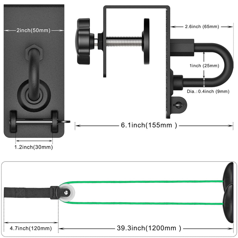 [Australia] - BeneLabel Heavy Duty Door Anchor Attachment - Shoulder Pulley for Rotator Cuff Recovery - Over Door Rehab Exerciser for Strength Training, Physical Therapy, Home Gym - Compatible with Any Resistance 