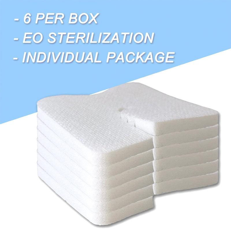 [Australia] - Tracheostomy Dressing Pad ,Thicken Sponges, Trach Stoma Care , Sterile (Pack of 6) 2.4*2.4inchs 