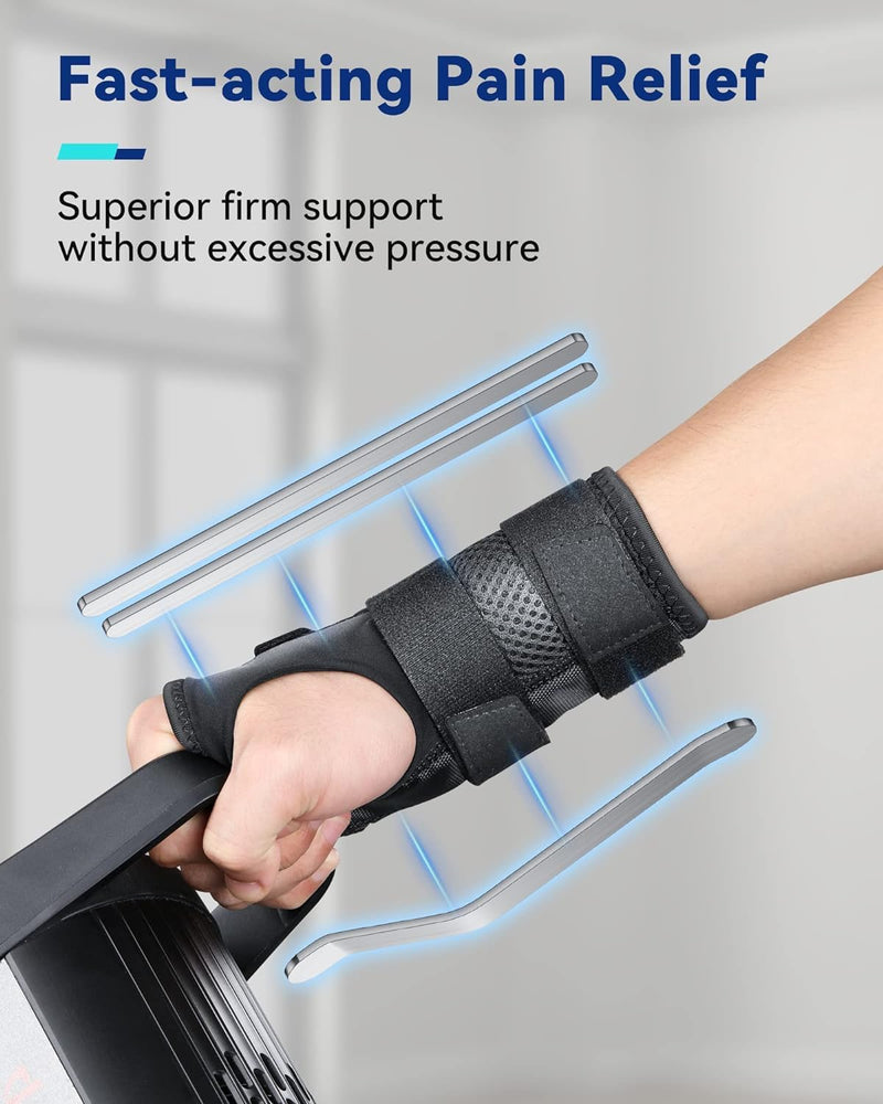 [Australia] - STSKing Doctor Approved Wrist Brace, Adjustable Day-Night Wrist Brace for Men Women, Brace Wrist for Arthritis, Tendonitis, Sprain, Sports Protection (Left, S/M) Left S/M (Wrist 13-20 cm) 