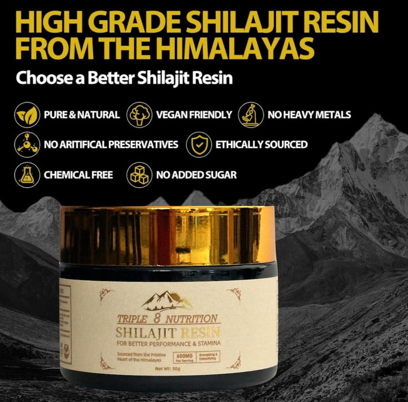 [Australia] - Shilajit Resin 50g Bottle Absolutely Pure Wild Himalayan Authentic Natural Organic Fulvic Acid and 85+ Trace Minerals Most Potent for Men and Women Third Party Lab Tested ISO: 17025 Accredited USA 
