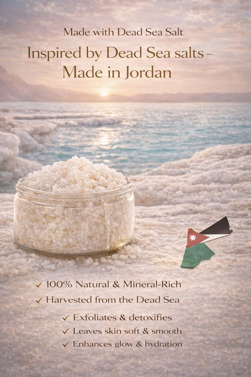 Sea Cure Dead Sea Salt Body Scrub – 400g (14.1 oz) – Natural Mineral Exfoliating Body Scrub for Face & Body with Lavender Extract, Sweet Almond Oil, Chamomile & Vitamin E – Made in Jordan