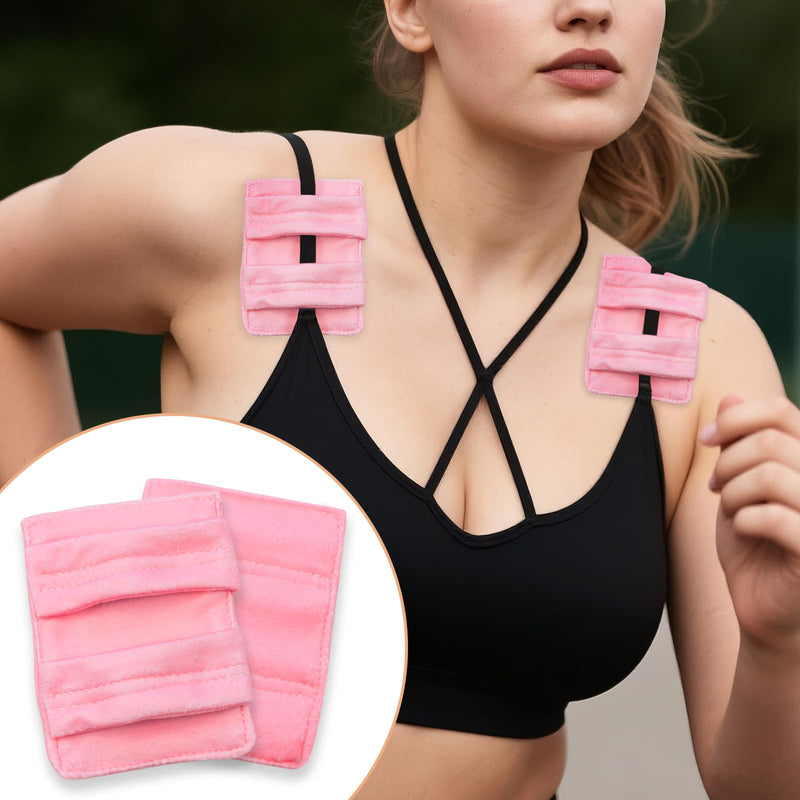 [Australia] - 2 Pack Port Pillows for Chemo Patients Seatbelt, Adjustable Bra Strap Cushion Protector for Chest Port, Soft Recovery Cushion for Pacemaker & Chemo Port Pillow for Bra Strap (Pink) Pink 