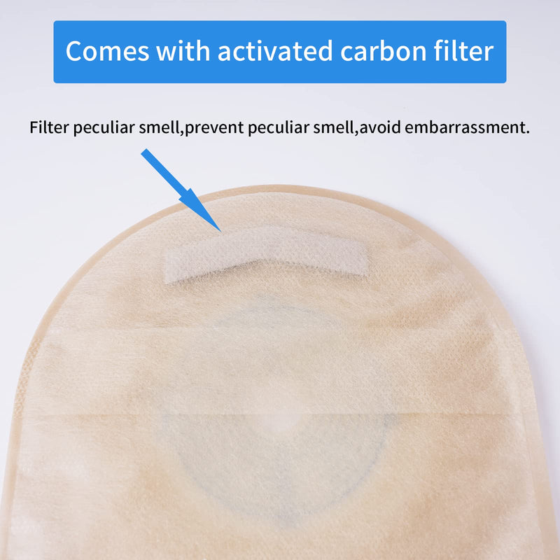 [Australia] - 20 PCS Colostomy Bags Rainlotus One Piece Ostomy Bag,Ostomy Drainable Pouch for Ileostomy Stoma Care, Cut to Fit. 