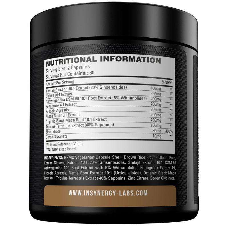 Male One 10 in 1 Male Matrix Supplement for Men, Ashwagandha, Maca, Fenugreek, Muscle Growth, Energy, Drive, Strength, Recovery (2 Month Supply)