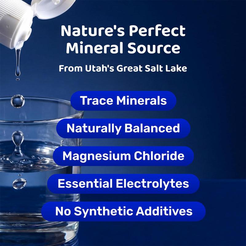 Ultra Lyte Trace Mineral Drops – 59 ml All Natural Complete Mineral Complex Food Supplement – 24 Days Supply – Electrolyte Drops – 72 Trace Minerals (2 oz) 59 ml (Pack of 1)