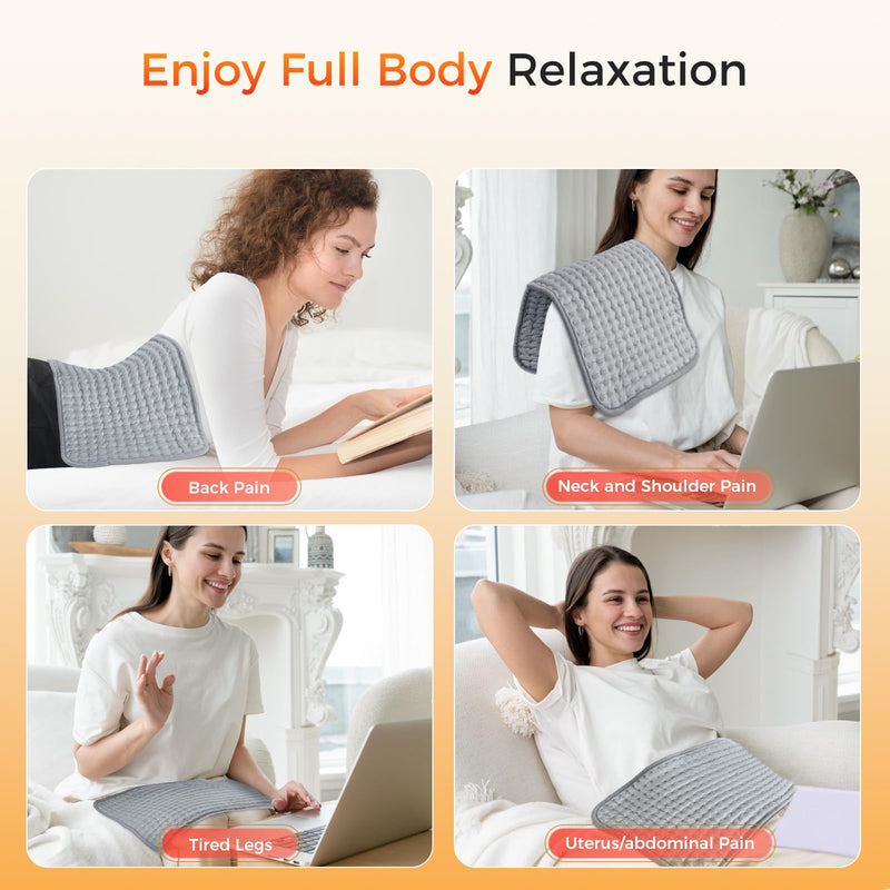 [Australia] - Heating pad 30 x 60 cm Electric heat pad with automatic switch-off and 9 temperature levels, heating pad for back, neck, shoulder, stomach Heating pad 30 x 60 