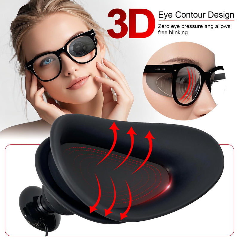 [Australia] - Medical Glasses Eye Patch‚Äì3D Eye Contour Design for a Comfortable fit, Adjustable Made of Soft, Skin-Friendly Silicone, Universal for Left/Right Eye‚Äìfor Kids & Adults Amblyopia, Strabismus 