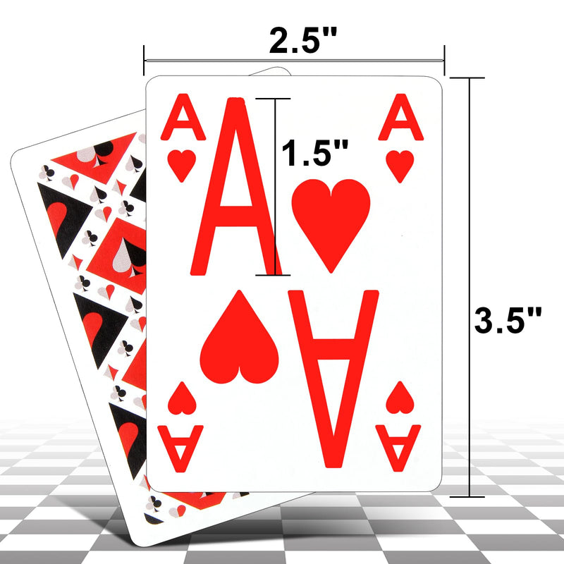 [Australia] - 2-Piece Elite Low Vision Playing Cards Set ‚Äì Large Font, Easy-to-Read Playing Cards for Visually Impaired People 