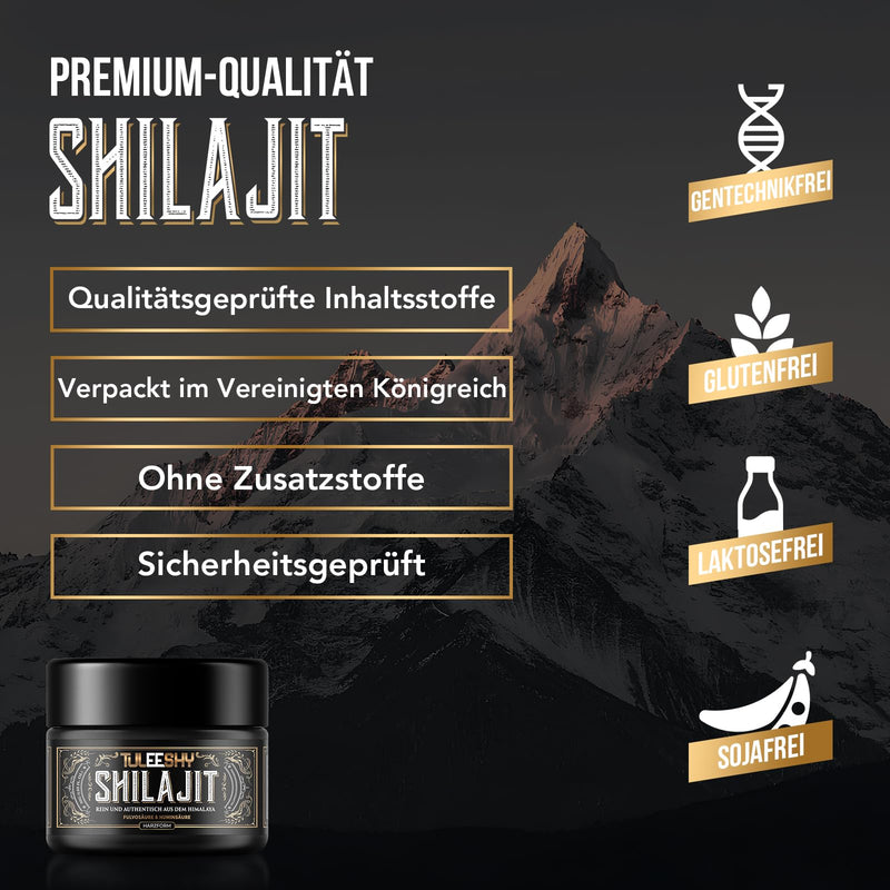 [Australia] - Shilajit Original Himalaya Shilajit Resin with Fulvic Acid & Trace Minerals - 100% Pure Golden Quality, No Additives (Pack of 1) 