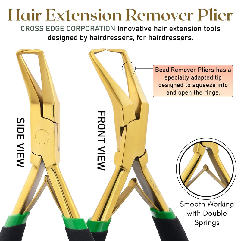 [Australia] - Self Tanner Hair Tools Pro Hair Extension Tools Kit, Hair Extensions Remover Pliers Set, Micro Beads Hair Pulling Hook 