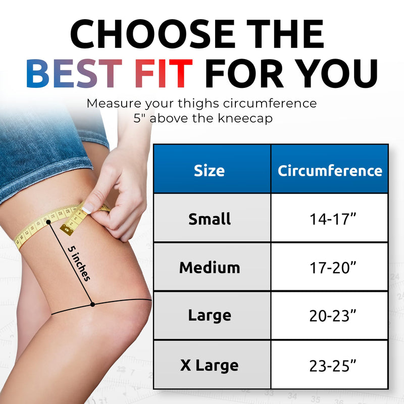 Compression Knee Brace for Men and Women | FSA and HSA approved Patellar Stabilizing Knee Brace for Arthritis Pain, Sprains, Injured Knees, and Sports Injuries | Insertable Hot and Cold Gel Knee Pad Medium