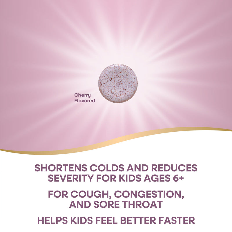 [Australia] - Nature‚Äôs Way Kids Cold Relief Chewables, Umcka, Ages 6+, Shortens Duration and Reduces Severity, Multi-Symptom Cold Relief, Non-Drowsy, Cherry Flavored, 30 Tablets 