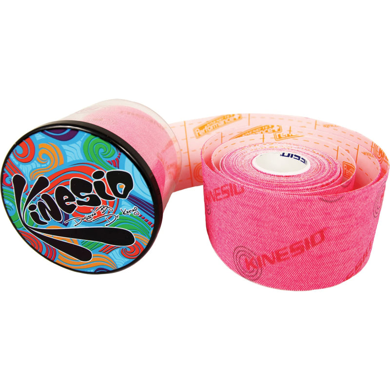 Kinesio Tex Performance + - Therapeutic Knee and Shoulder Medical Tape - Beige w/Logo - 2in x 16.4 ft Roll Beige Logo