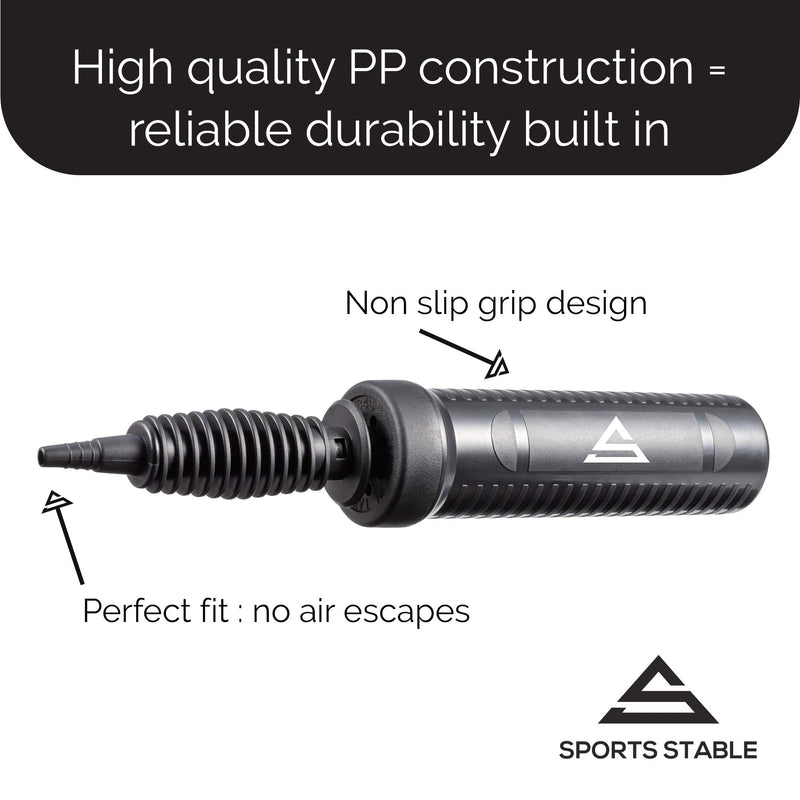 [Australia] - Exercise Ball Pump, Dual Inflation Manual Air Pump for your Gym Ball, Swiss Ball, Yoga ball, Pool Inflatables and Party Balloons 
