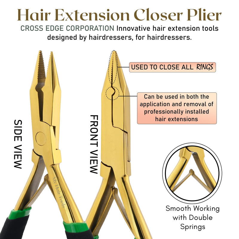 [Australia] - Self Tanner Hair Tools Pro Hair Extension Tools Kit, Hair Extensions Remover Pliers Set, Micro Beads Hair Pulling Hook 