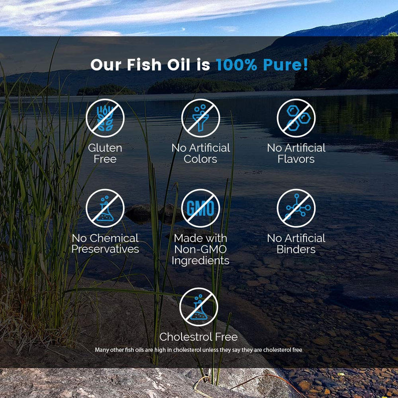 Intelligent Labs Omega 3 Fish Oil | 2250mg Triglyceride Form per 3-Softgel Serving | 1224mg EPA, 816mg DHA, 210mg Other Omega-3s | 120 Softgels | Fishoil Supplement for Men & Women