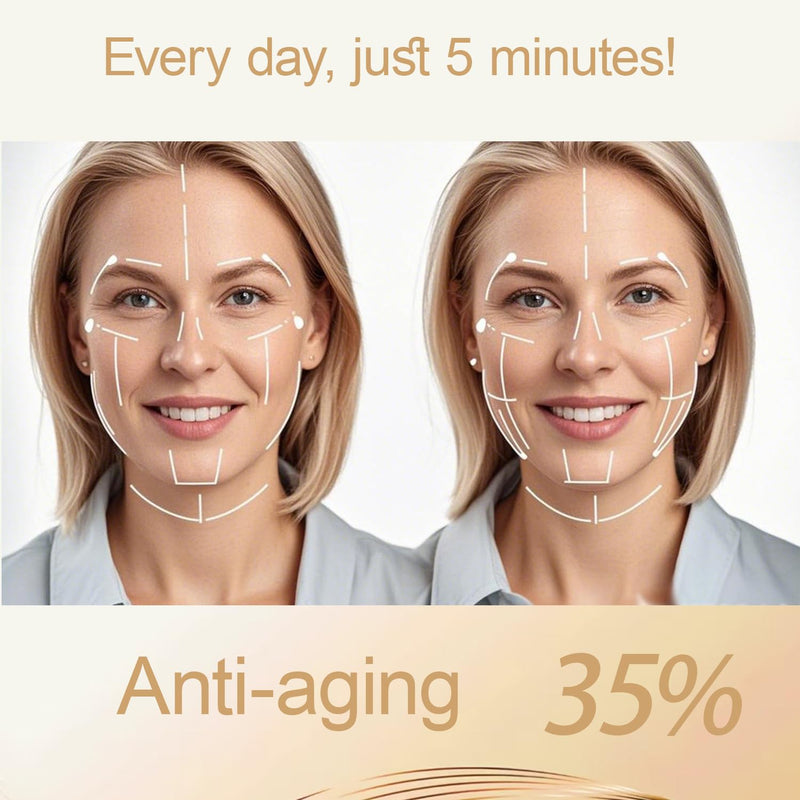 Face Massager Tool 4 Color Modes Red Light Therapy for Face Neck Skin Care at Home ，Gua Sha Facial Tools, White