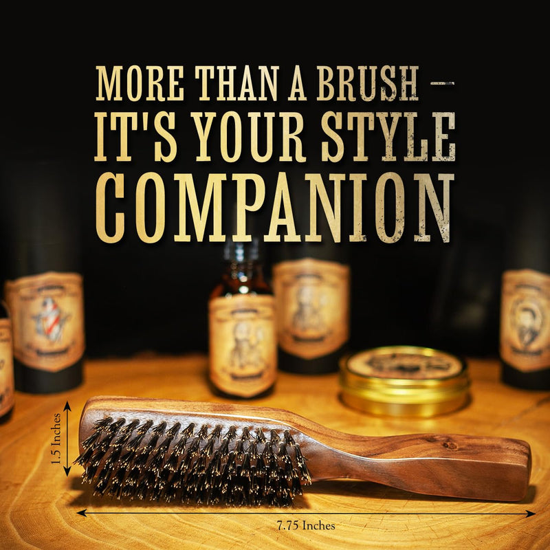 [Australia] - Wooden beard and mustache brush Wooden brush for beard and hair care 