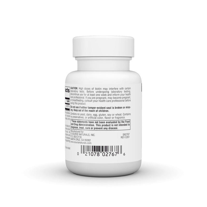 Source Naturals, Biotin Fast Melt -10,000 mcg - 120 Tablets | Hair, Skin, and Nail Support 120 Count (Pack of 1)