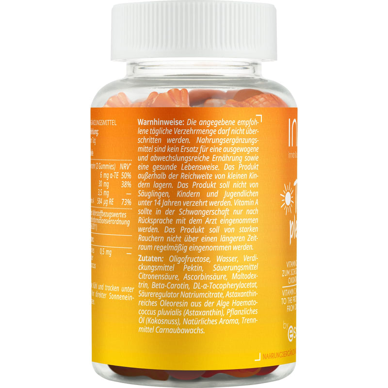 [Australia] - essence INAO Inner and Outer beauty Tan Please! | Dietary supplements | Vegan gummy bears | Vitamin A, E & C | Beta-carotene | 60 pieces 