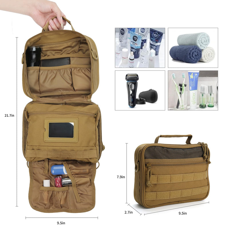 SUNRISING Mens Toiletry Travel Bag ang WW2 US Canvas Messenger Bag