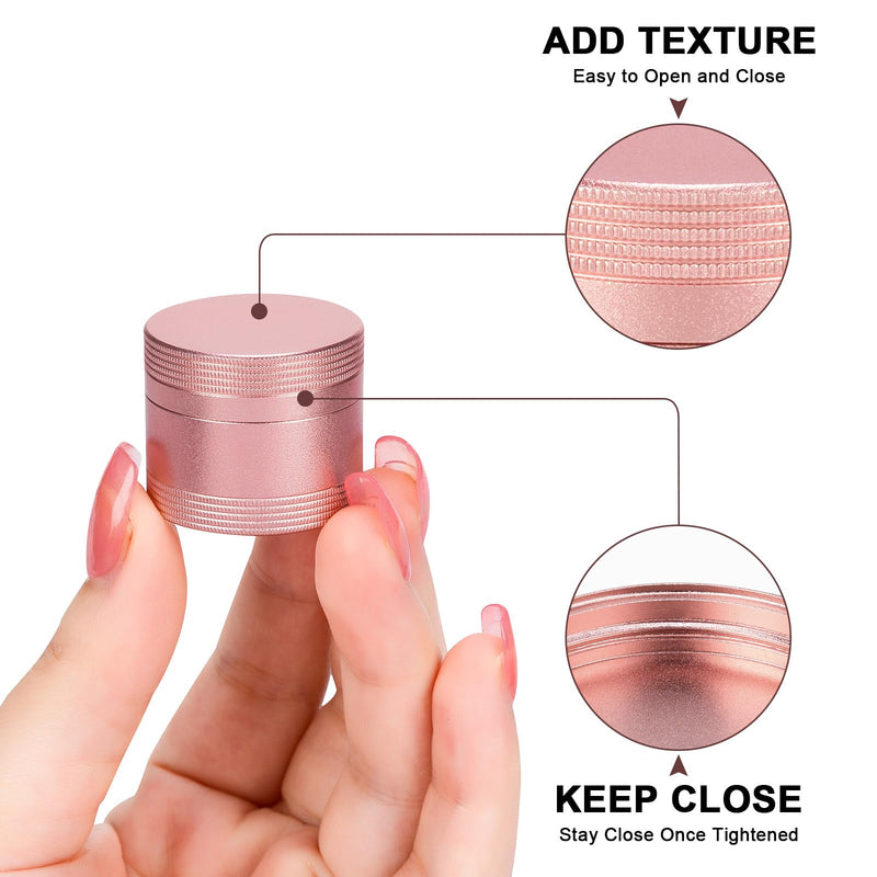Small Pill Case Metal Pill Box - Portable Pill Container for Pocket Purse | Single Waterproof Pill Holder for Vitamins, Cod Liver Oil, Medicine, Daily Pill Organizer Pink S