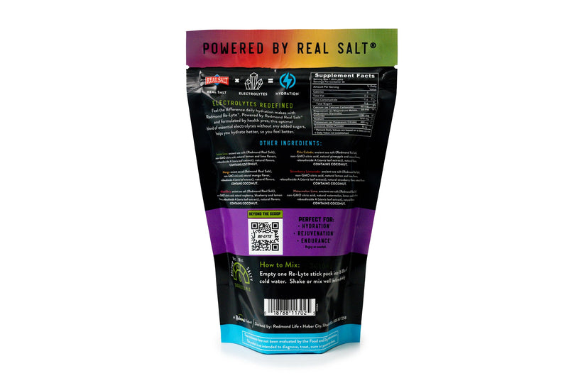 [Australia] - REDMOND Re-Lyte Hydration Electrolyte Powder Mix, Variety Pack, 30 Stick Packs 0.22 Ounce (Pack of 30) 