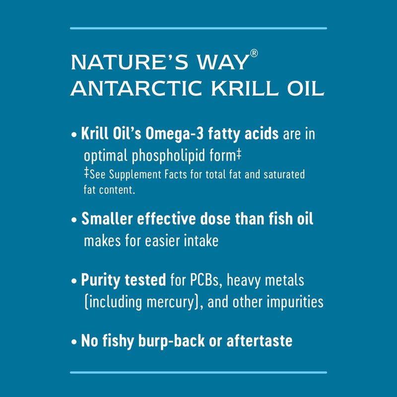 [Australia] - Nature's Way Krill Oil, Heart Health and Joint Support*, 30 Softgels Unflavored 30 Count (Pack of 1) 