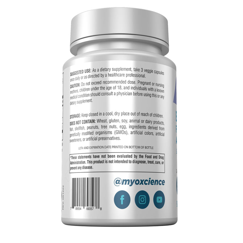 MYOXCIENCE Berberine Fasting Accelerator: Berberine HCL with ALA (Alpha Lipoic Acid) and Biotin, Capsule