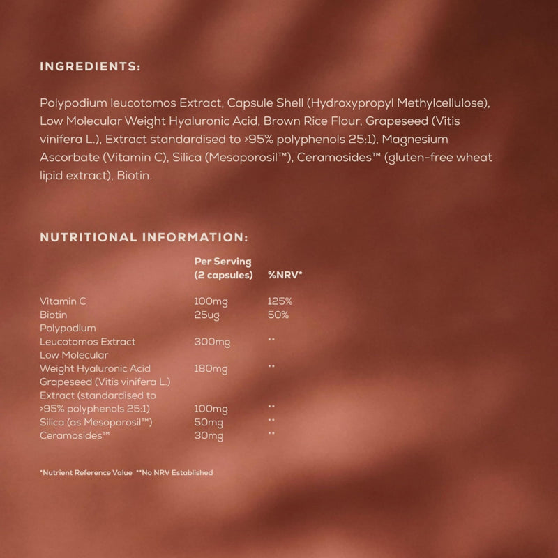 Ancient + Brave True Skin Alchemy | 60 Capsules (30 Day Supply) | Hyaluronic Acid & Ceramosides™, Vitamin C & Biotin | Hydrate, Protect & Defend the Skin from Within | Daily Skin Supplements