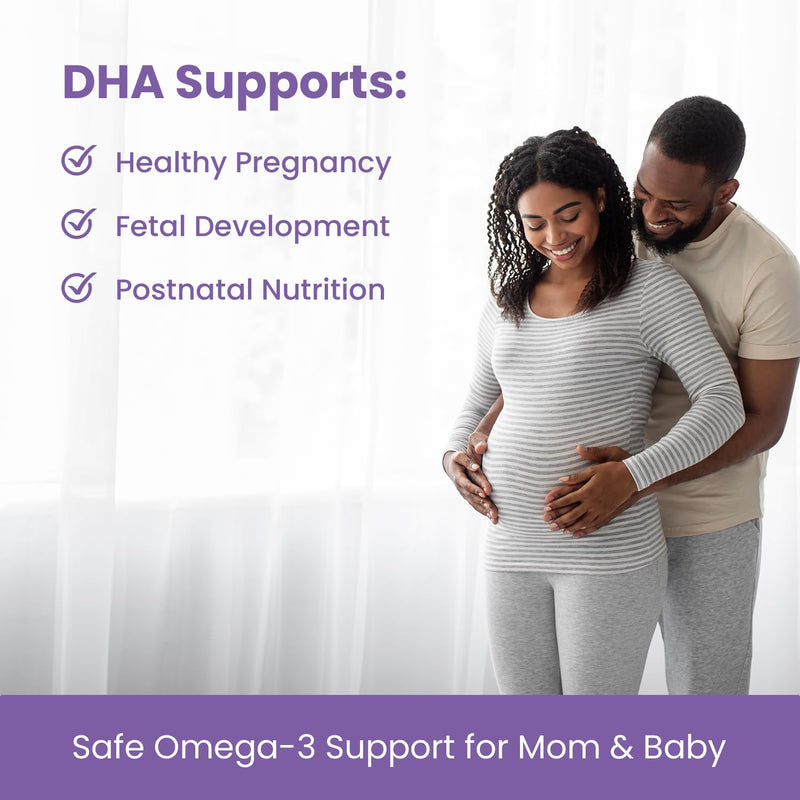 [Australia] - Prenatal DHA for Women 600mg + 400 IU Vitamin D3 | 120 Softgels | Supports Brain Health | Triglyceride Omega 3 Fish Oil DHA Prenatal Vitamins for Pregnancy & Nursing | 300mg per Capsule 