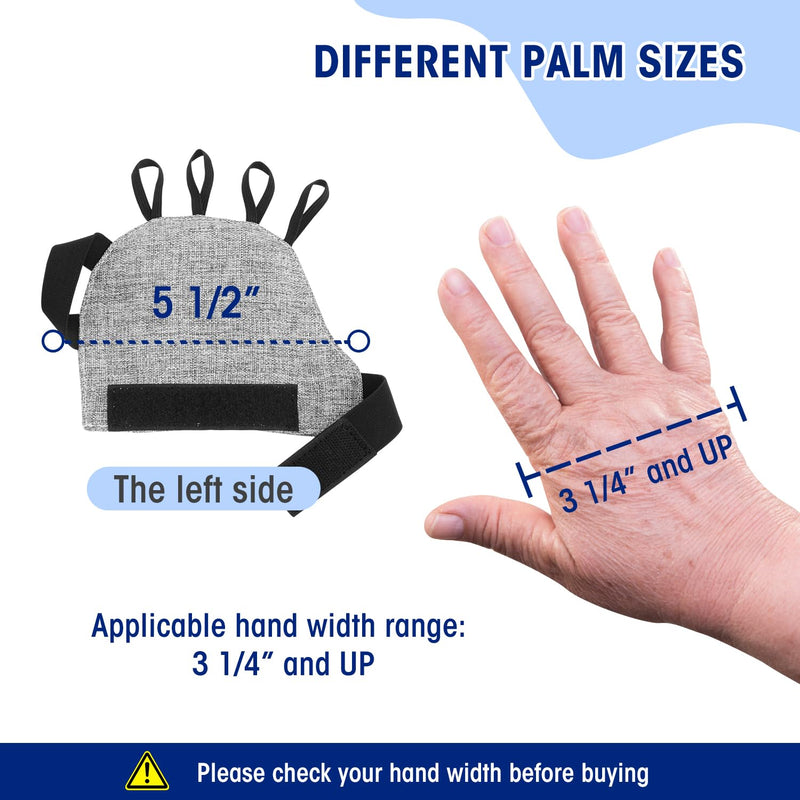 [Australia] - Zipcase Weighted Gloves for Tremors to Provide Hand Stability,Perfect Writing Weights & Hand strenthening Tool, Gray Pair 