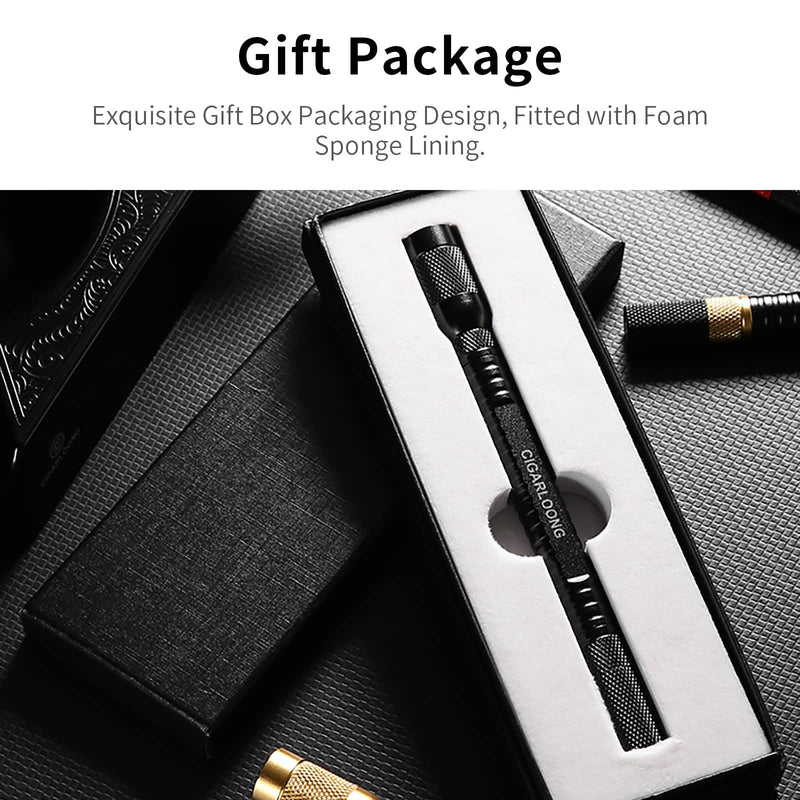 [Australia] - Cigar Punch 4-in-1 Draw Enhancer Tool with Double Size Cigar Punch and Stainless Steel Twin Needle Comes in Gift Box(Yellow Black) Yellow Black 