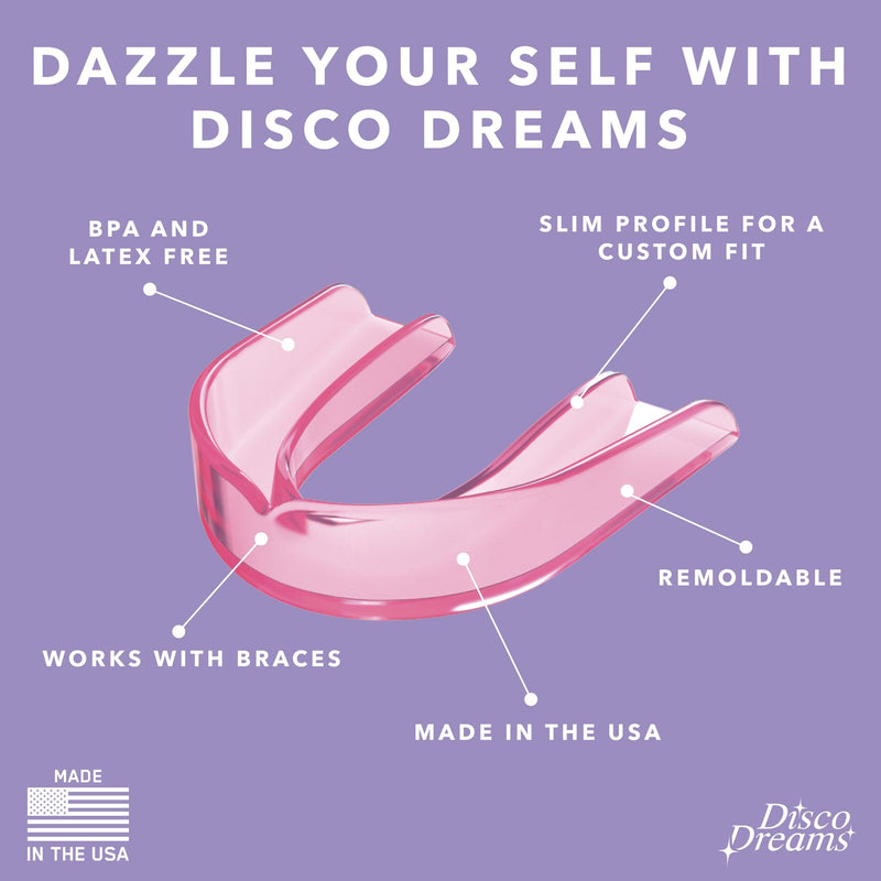[Australia] - CUSTMBITE Disco Dreams 2 Pack Custom Fit Night Guard - Get Instant Relief from Teeth Clenching & Grinding, at Home Nightguard Fitting Experience, Dentist Quality Night Guard (Adult, Purple) 